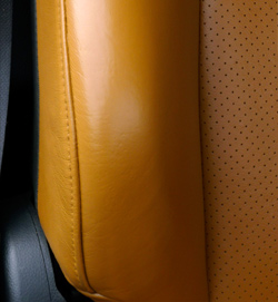 Leather Car Seat Bolster After